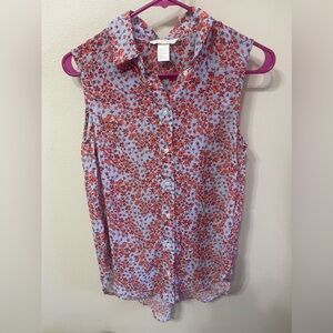Floral H&M Sleeveless Blouse